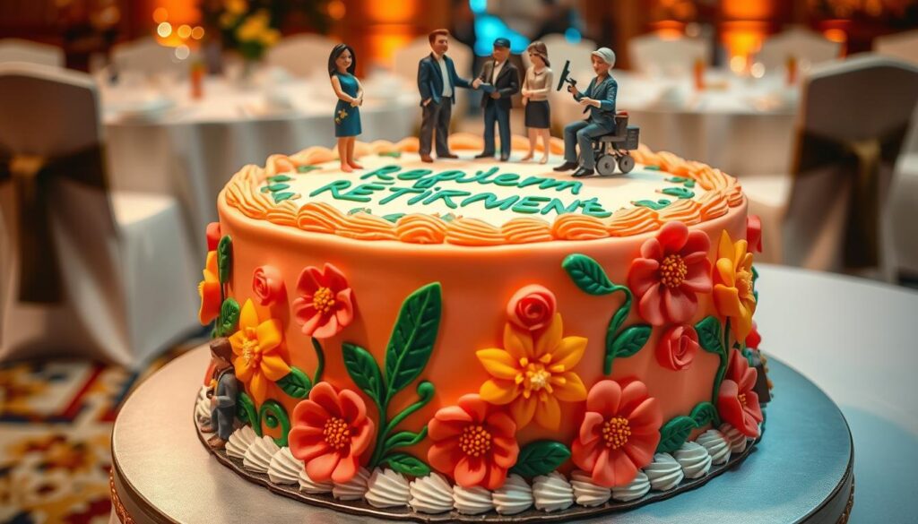 retirement cake