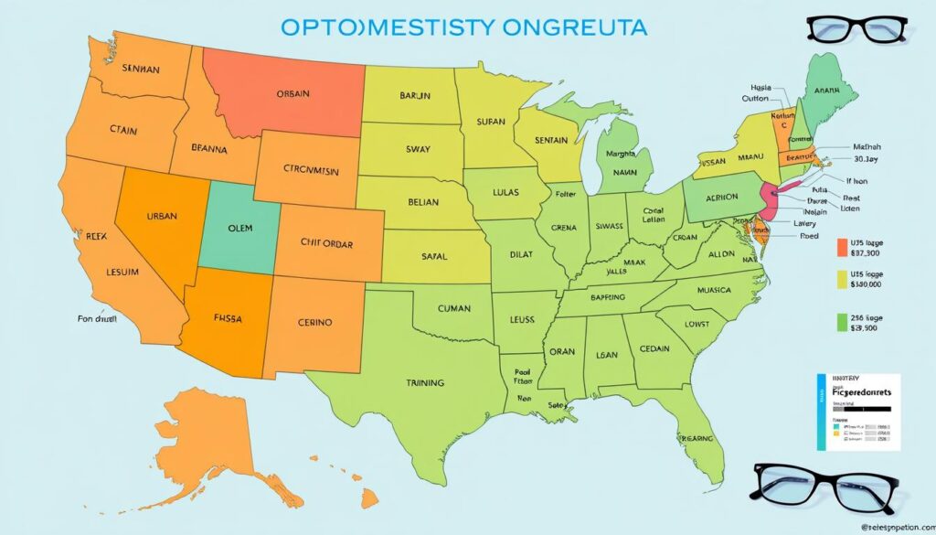 optometrist salary​ Geographic Distribution